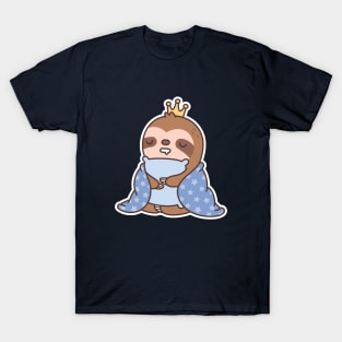 Cute Sleepy Sloth, King Of Naps Funny T-Shirt